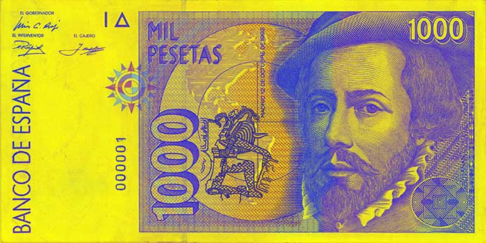 Karta tal-peseta tal-1000 minn quddiem