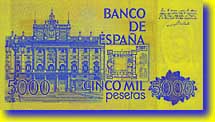 Reverso del billete de 5.000 pesetas